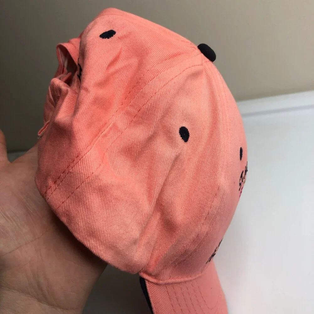 Florida Hat Women Pink Adjustable Strap Baseball Cap Island Palm Tree St Maarten